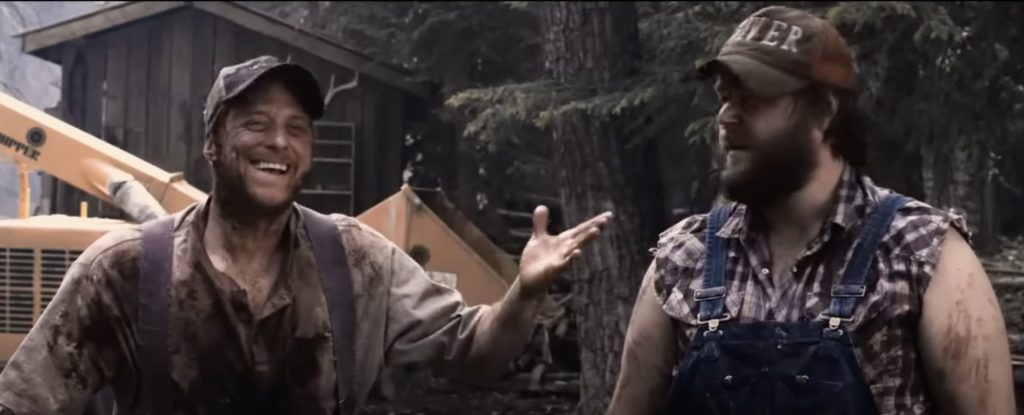 Main characters from horror comedy Tucker and Dale vs evil
