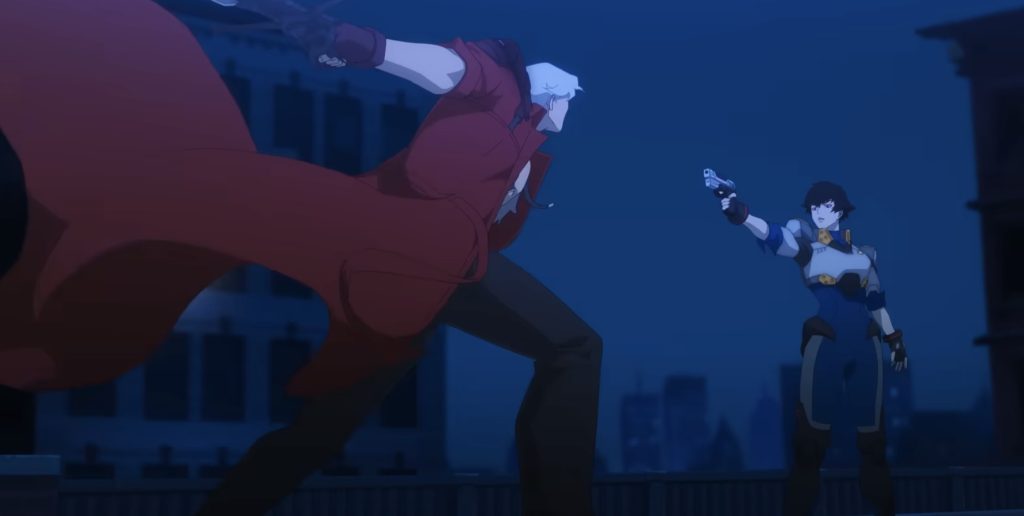 Dante and Mary face off in Devil May cry