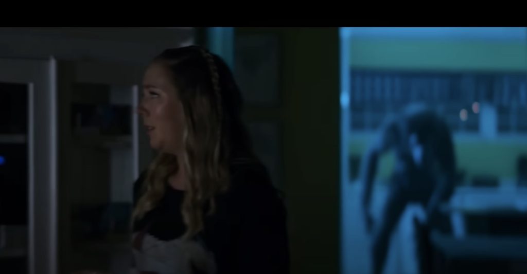 A tense scene from werewolves
