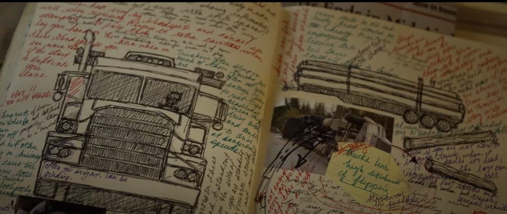 Iris' journal is full of franchise easter eggs.