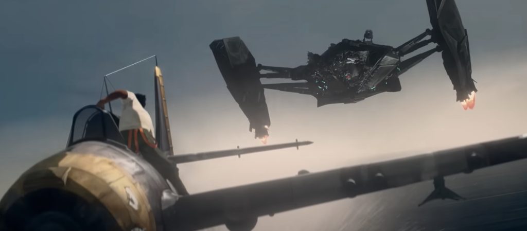 A World War Two dogfight in predator killer of killers