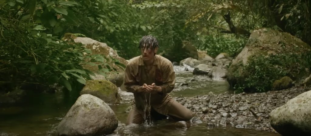 Saito in Monster island chilling.