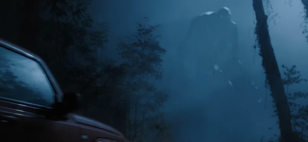 an ogre traps the crowd in the haunted town,