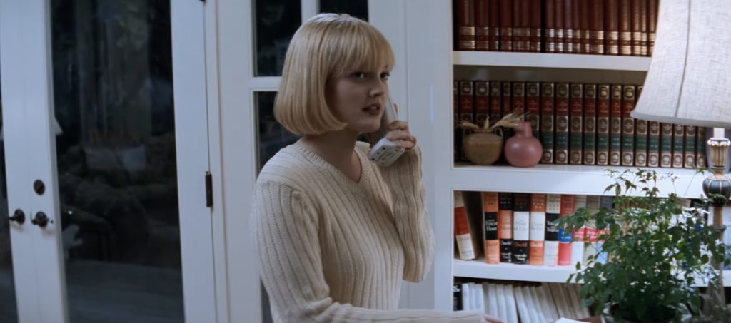 Drew Barrymore in a small but significant role in Scream