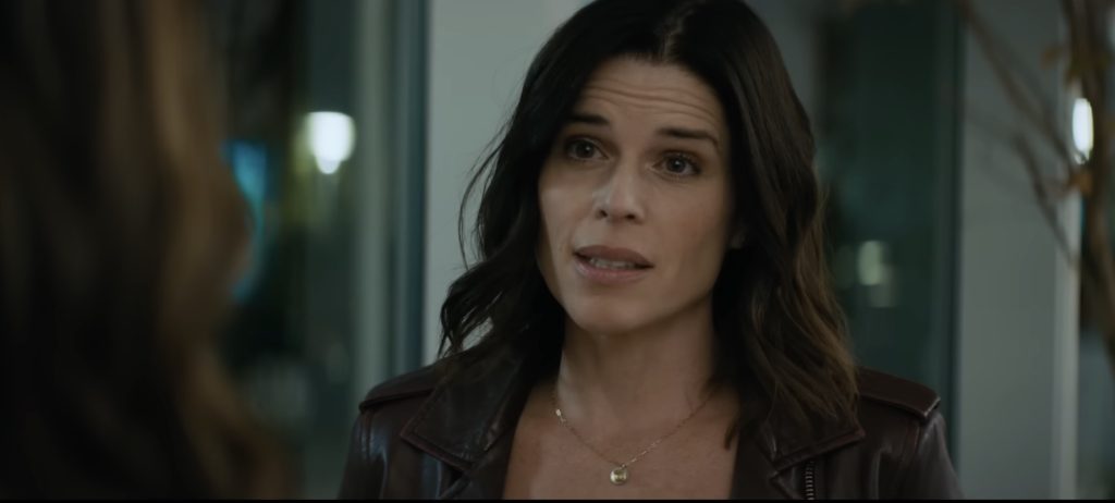 Neve Cambell as Sidney Prescott, the final girl of scream