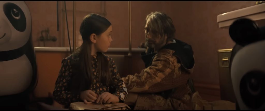 Mads Mikkelsen and Sophie Sloan bond over bodies in Dust Bunny