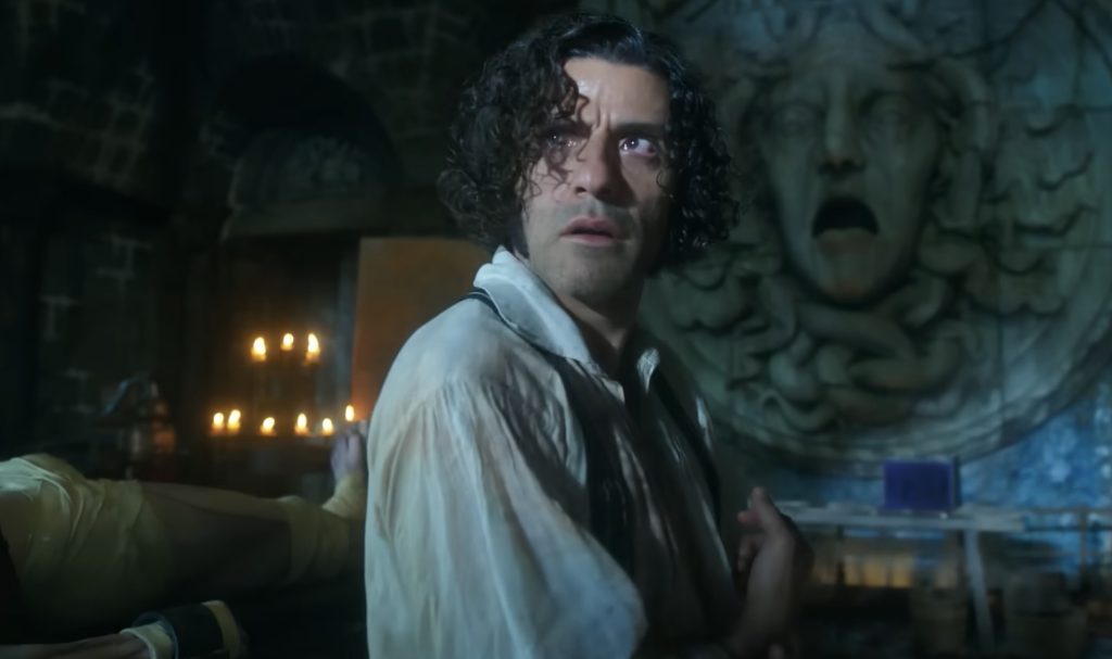 oscar issac as victor frankenstein.
