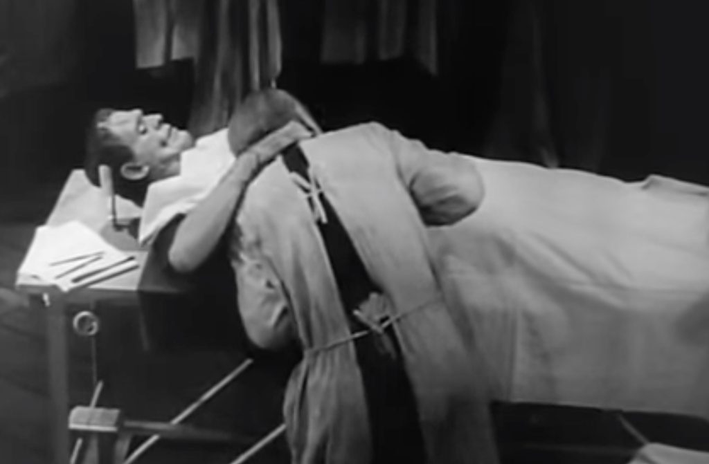 Frankenstein's monster kills to save himself. 