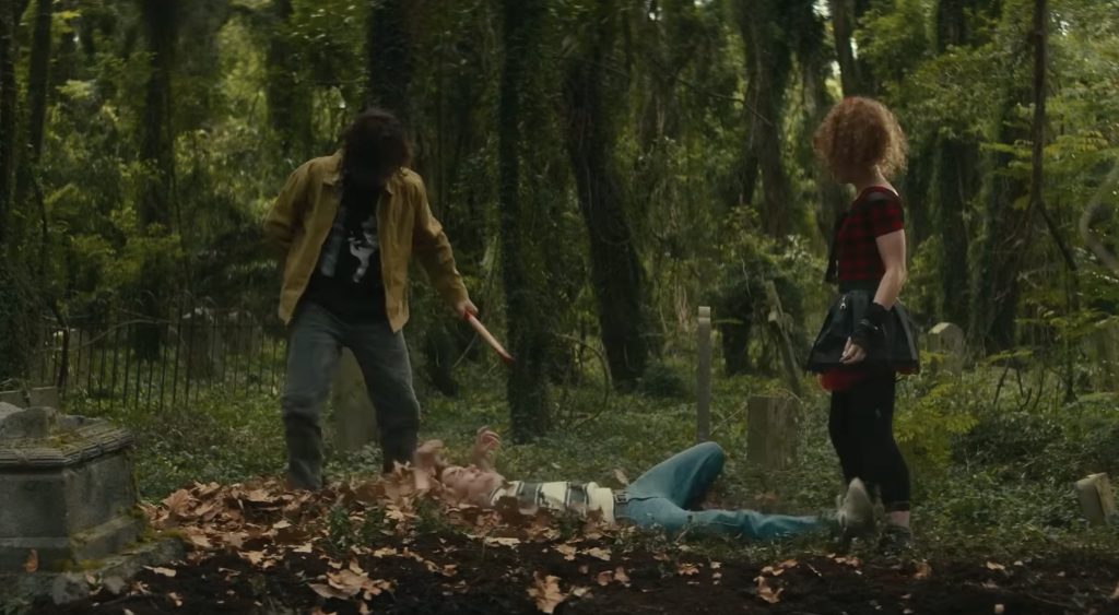 Lisa Frankenstein and the creature do a little light murder for spare parts.