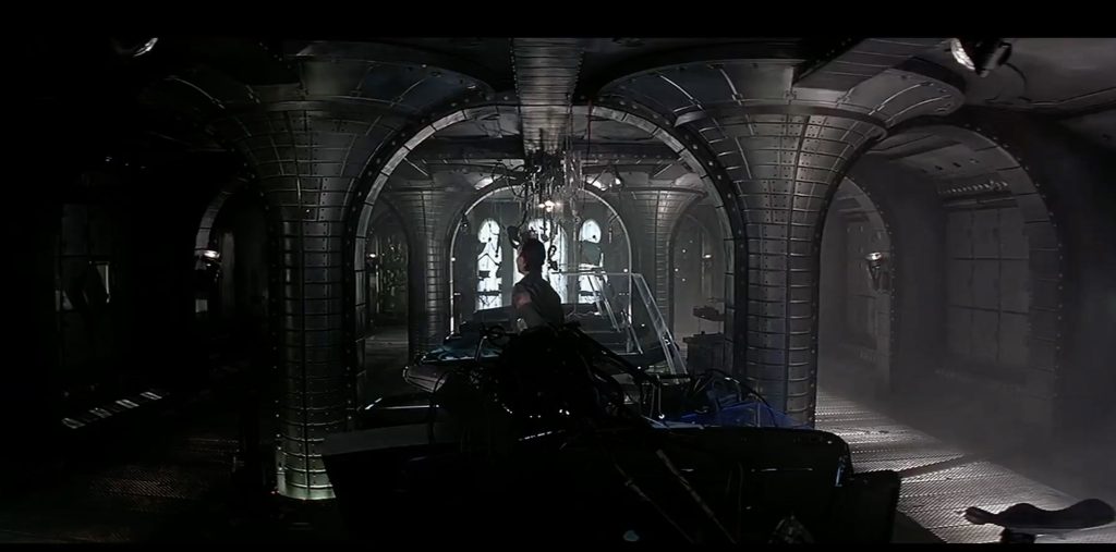 the very gothic medical bay.